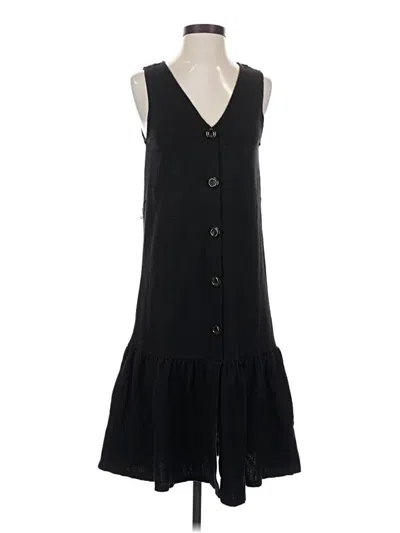 Pre-owned Mng Casual Dress In Black