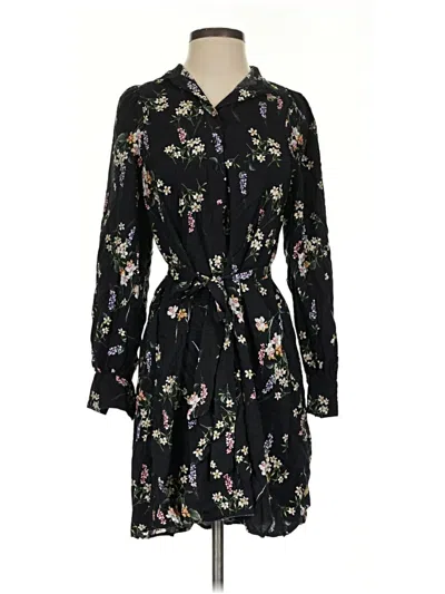 Pre-owned Mng Casual Dress In Black