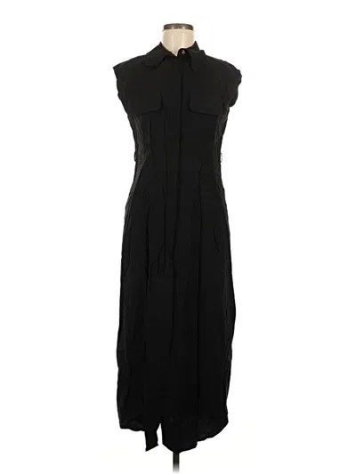 Pre-owned Mng Casual Dress In Black