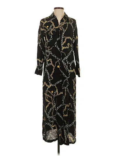 Pre-owned Mng Casual Dress In Black
