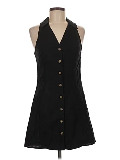 Pre-owned Mng Casual Dress In Black