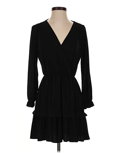 Pre-owned Mng Casual Dress In Black