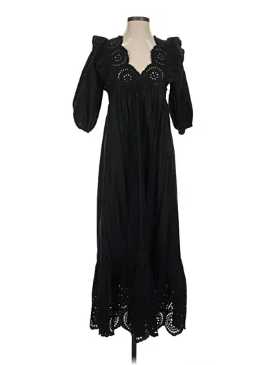 Pre-owned Mng Casual Dress In Black