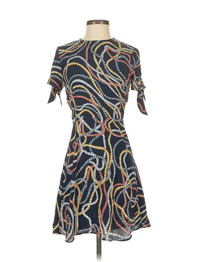 Pre-owned Mng Casual Dress In Blue