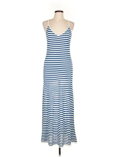 Pre-owned Mng Casual Dress In Blue