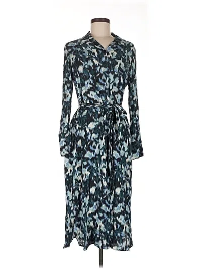 Pre-owned Mng Casual Dress In Blue