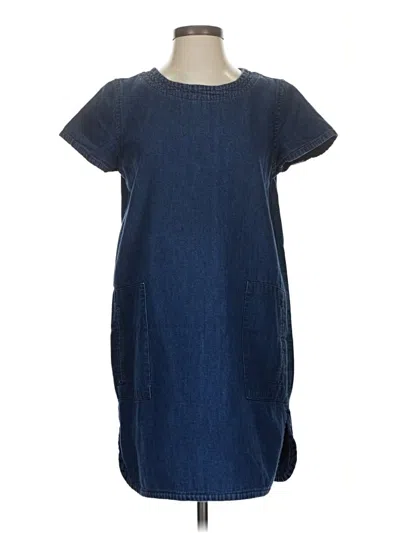 Pre-owned Mng Casual Dress In Blue