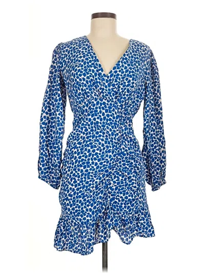 Pre-owned Mng Casual Dress In Blue