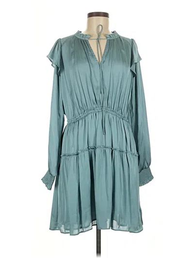 Pre-owned Mng Casual Dress In Blue