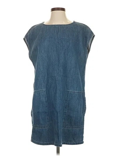 Pre-owned Mng Casual Dress In Blue