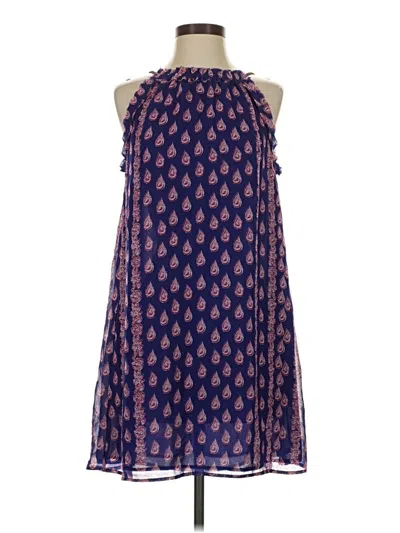 Pre-owned Mng Casual Dress In Blue