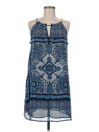 Pre-owned Mng Casual Dress In Blue