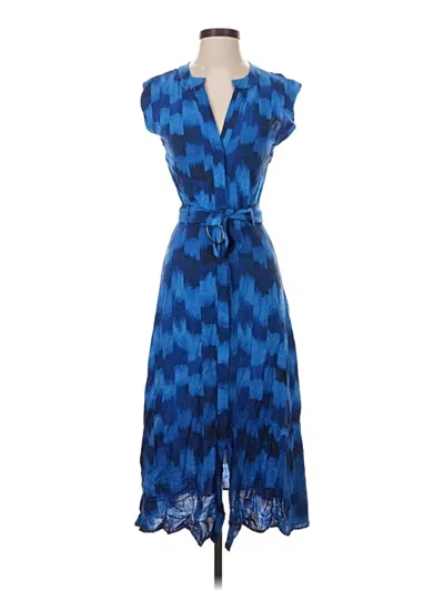 Pre-owned Mng Casual Dress In Blue