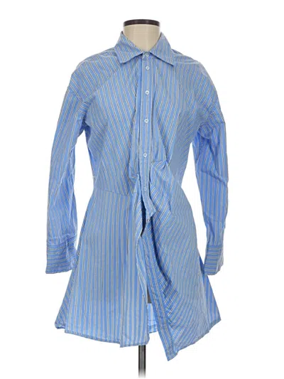 Pre-owned Mng Casual Dress In Blue