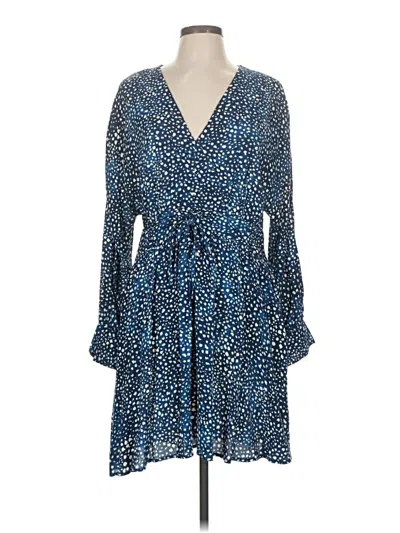 Pre-owned Mng Casual Dress In Blue
