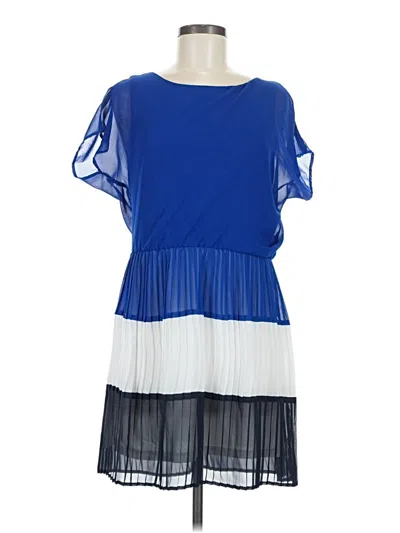 Pre-owned Mng Casual Dress In Blue