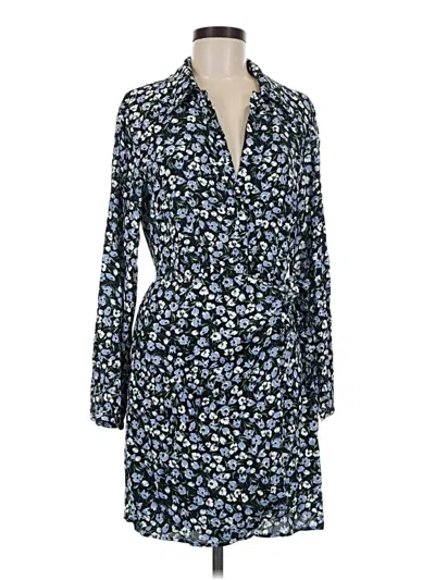 Pre-owned Mng Casual Dress In Blue