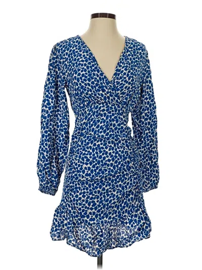 Pre-owned Mng Casual Dress In Blue