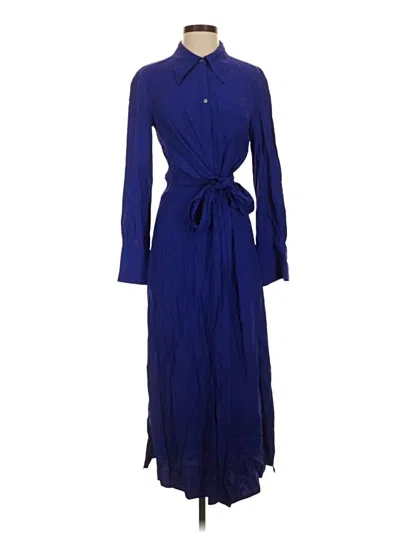 Pre-owned Mng Casual Dress In Blue