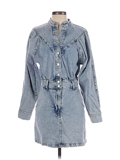 Pre-owned Mng Casual Dress In Blue