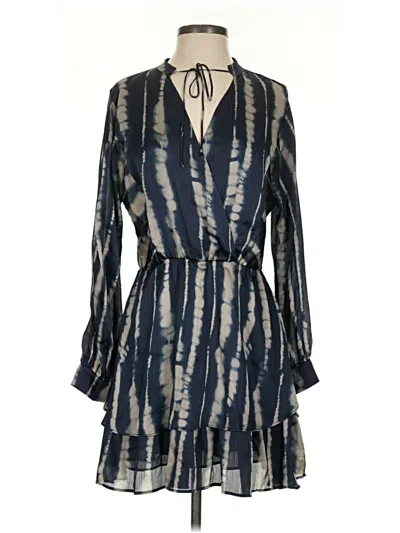 Pre-owned Mng Casual Dress In Blue