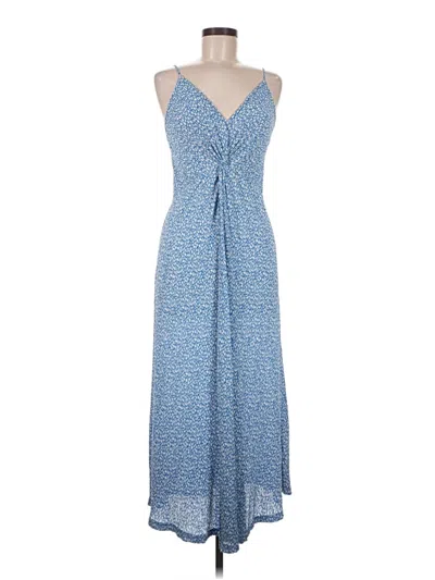 Pre-owned Mng Casual Dress In Blue