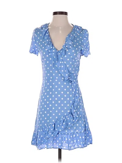 Pre-owned Mng Casual Dress In Blue