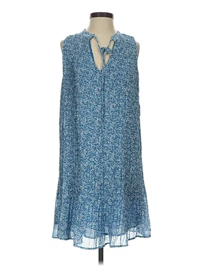 Pre-owned Mng Casual Dress In Blue