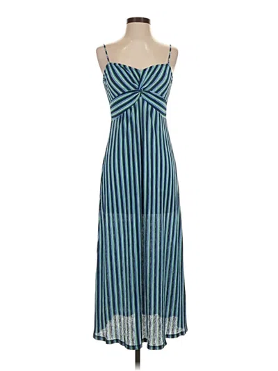 Pre-owned Mng Casual Dress In Blue