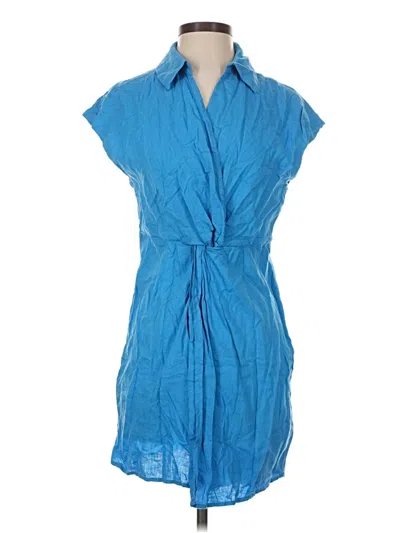Pre-owned Mng Casual Dress In Blue