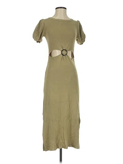 Pre-owned Mng Casual Dress In Brown
