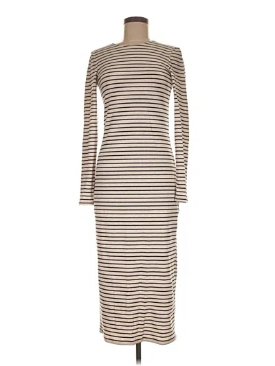 Pre-owned Mng Casual Dress In Brown