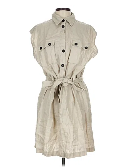 Pre-owned Mng Casual Dress In Brown
