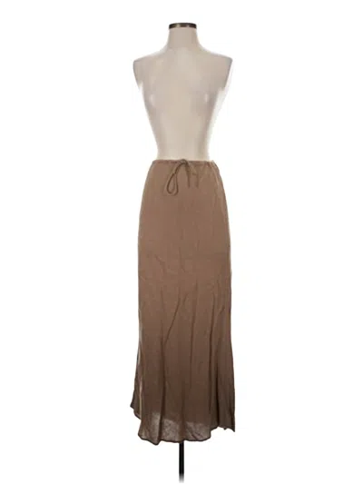 Pre-owned Mng Casual Dress In Brown