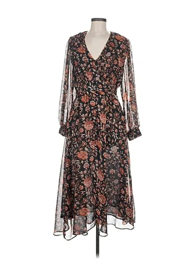 Pre-owned Mng Casual Dress In Brown