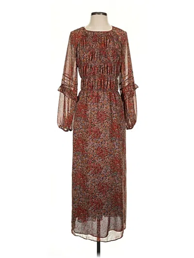 Pre-owned Mng Casual Dress In Brown