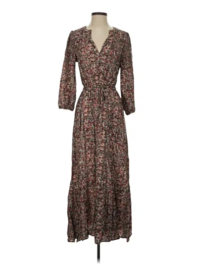 Pre-owned Mng Casual Dress In Brown