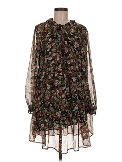 Pre-owned Mng Casual Dress In Brown