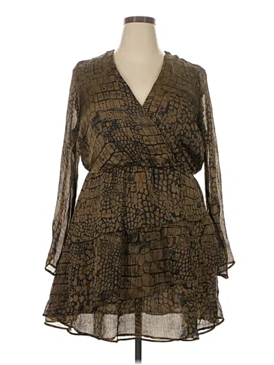 Mng Casual Dress In Brown