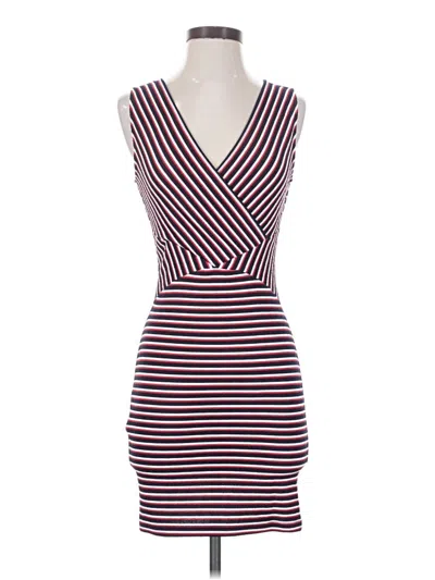 Pre-owned Mng Casual Dress In Burgundy