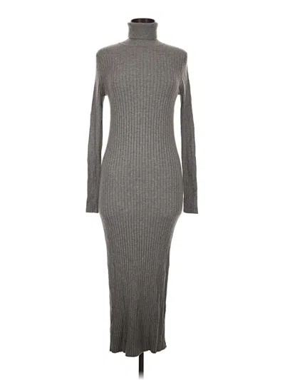 Pre-owned Mng Casual Dress In Gray