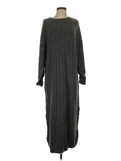 Pre-owned Mng Casual Dress In Gray