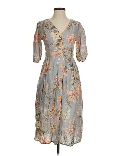 Pre-owned Mng Casual Dress In Gray