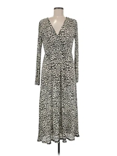 Pre-owned Mng Casual Dress In Gray