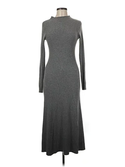Pre-owned Mng Casual Dress In Gray