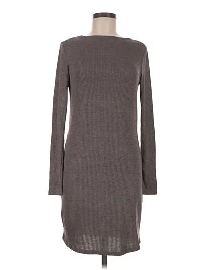 Pre-owned Mng Casual Dress In Gray