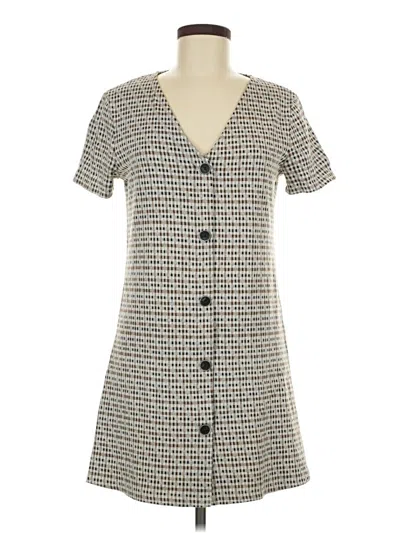 Pre-owned Mng Casual Dress In Gray