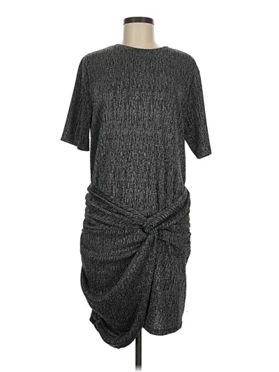 Pre-owned Mng Casual Dress In Gray