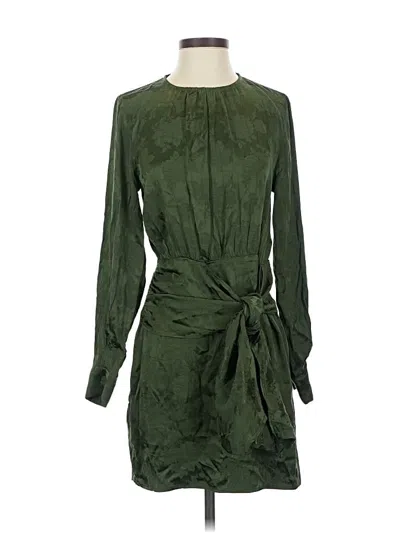 Pre-owned Mng Casual Dress In Green