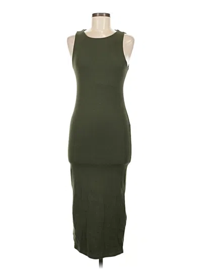 Pre-owned Mng Casual Dress In Green